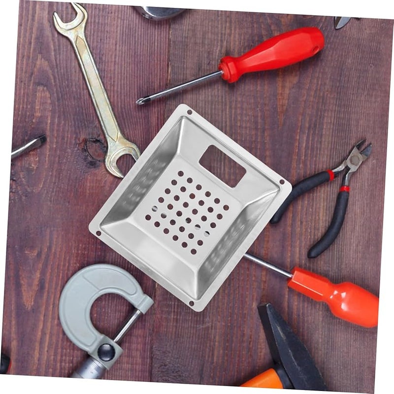 مطفأة سجائر خارجية من الفولاذ المقاوم للصدأ مع غطاء إطفاء 14×12×2.5 سم سهلة التركيب - Image 5